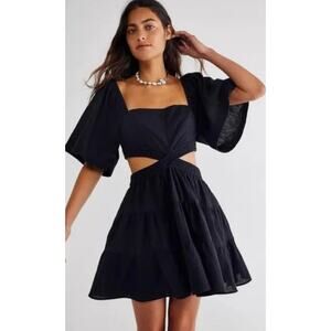 Free People Cross Of Sunlight Mini Dress, Size M